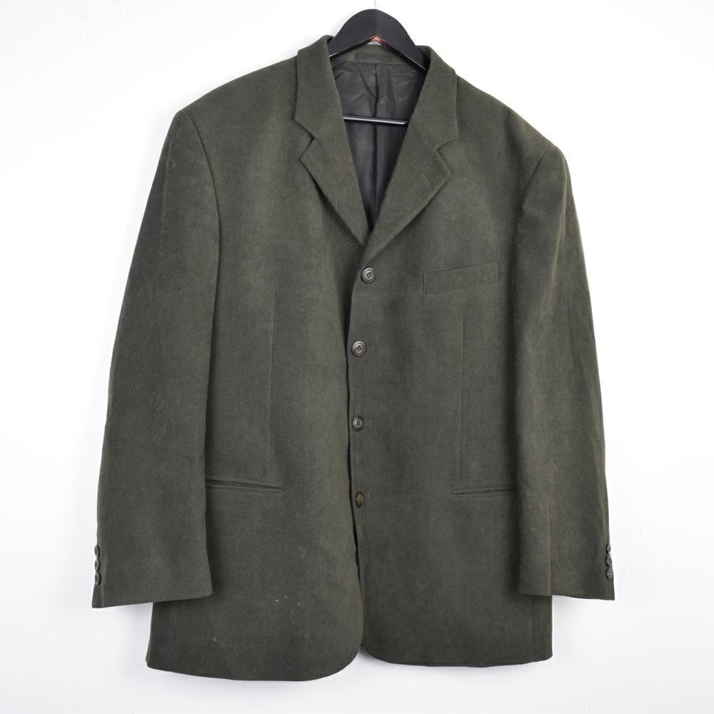 MASSIMO Moda Collezione Vintage Men's Woven Button Suit Blazer Jacket